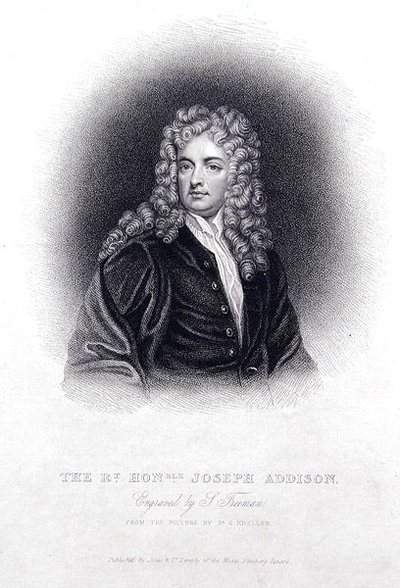 ذا آر تي هون جوزيف أديسون (نقش) بواسطة Godfrey (بعد) Kneller