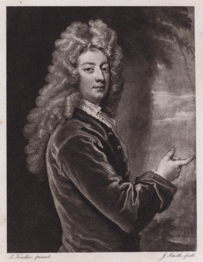 وليام كونجريف ، كاتب مسرحي إنجليزي (نقش) بواسطة Godfrey (بعد) Kneller