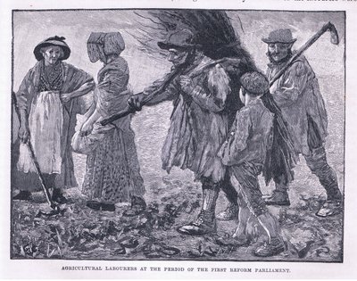 عمال الزراعة في فترة الإصلاح الأول للبرلمان بواسطة Godfrey C. Hindley