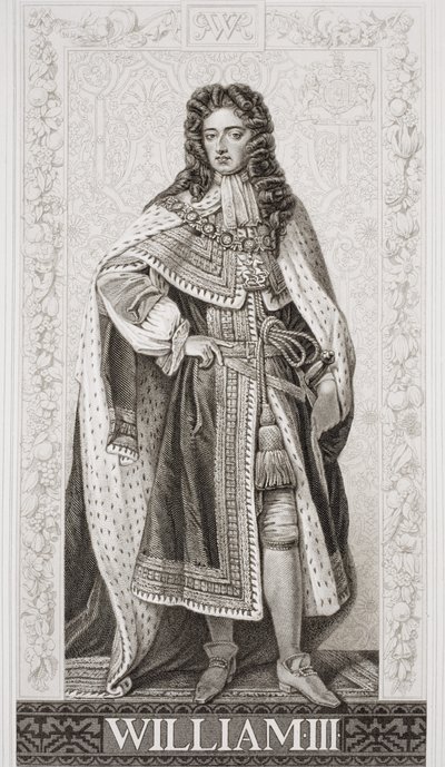 ويليام الثالث (1650-1702) من المجلد الثاني `` رسوم توضيحية عن التاريخ الإنجليزي والاسكتلندي &39;&39; بواسطة غودفري كنيلر