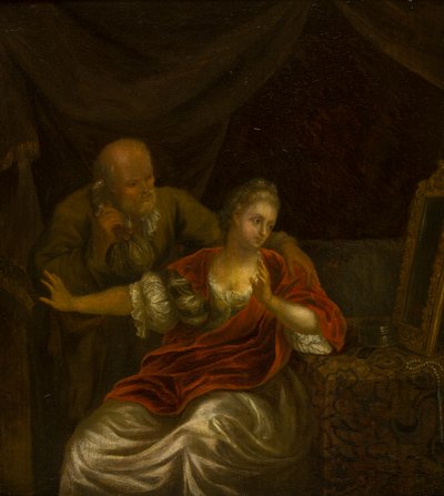 عرض مرفوض ، حوالي 1663-1706 (زيت على قماش) بواسطة Godfried (بعد) شالكين أو شالكين