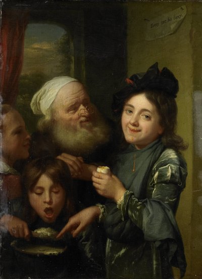 "كل واحد يتوهم" بواسطة Godfried Schalcken
