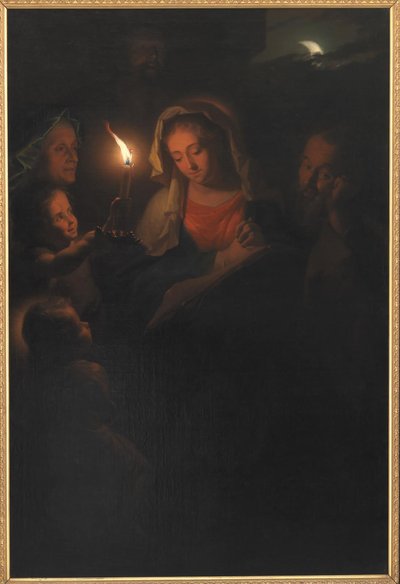 العائلة المقدسة بواسطة Godfried Schalcken
