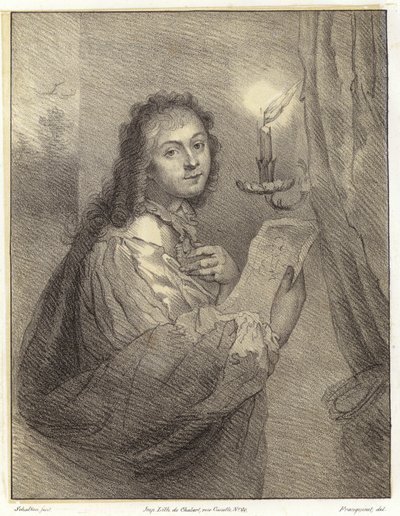 امرأة مع شمعة بواسطة Godfried بعد شالكين أو شالكين