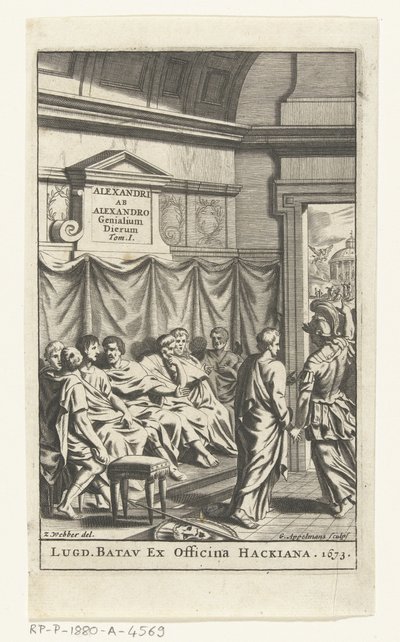 Titelpagina voor Alexander ab Alexander، Genialium dierum، deel 1، 1673 بواسطة زكريا ويبر (الثاني)