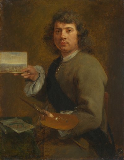 البصر (صورة روبرت فان دين هوك (1622-1688) ، قبل 1661 (زيت على خشب) بواسطة جونزاليس كوكيس