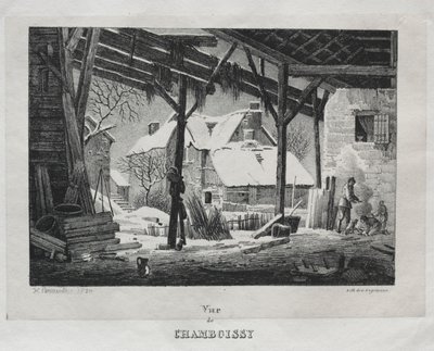 منظر شامبويسي ، 1820. بواسطة Gottfried أو Godefroy Engelmann