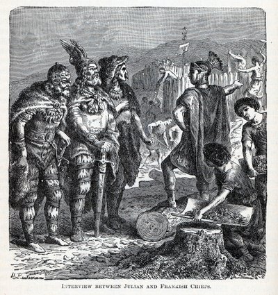 مقابلة بين Julian and Frankish Chiefs ، 1882 بواسطة الحمد لله هاينريش لوتيمان