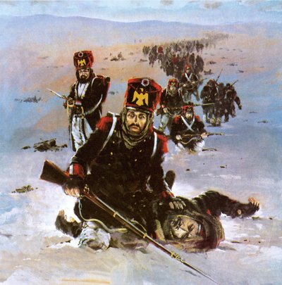 الانسحاب الفرنسي من موسكو في عام 1812 بواسطة جراهام كوتون