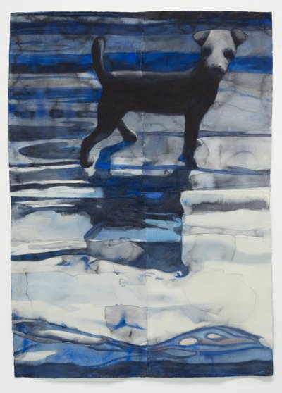 لعبة الكلب، 2025 (بالألوان المائية) بواسطة 