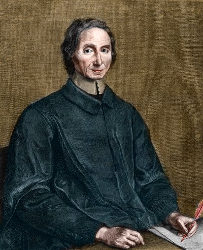 صورة لنيكولاس ماليبرانش (1638-1715) ، الفيلسوف الفرنسي. بواسطة جيرارد إديلنك