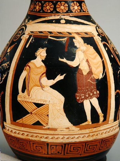 Oinochoe (النموذج III) ، 340-320 قبل الميلاد (سيراميك) (التفاصيل) بواسطة اليونانية