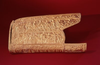 Gorytus مع زخرفة بارزة ، أواخر القرن الرابع - أوائل القرن الخامس قبل الميلاد (الذهب) بواسطة المدرسة اليونانية