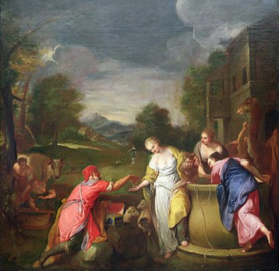 اليعازر وريبيكا بواسطة جريجوريو لازاريني