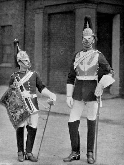 جندي وبوق من الحرس الحصان الملكي ، 1896. بواسطة غريغوري وشركاه