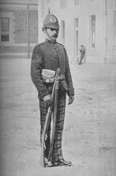 رقيب ، الكاميرونيون بنادق اسكتلندية ، c1880 بواسطة غريغوري وشركاه