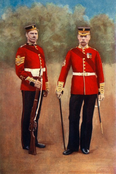 `` The Grenadier Guards Color-Sergeant & Sergeant-Major '' ، 1901. بواسطة غريغوري وشركاه