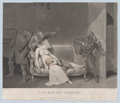 المشهد الأول من اللصوص ، كاليفورنيا. 1805. بواسطة رائعة