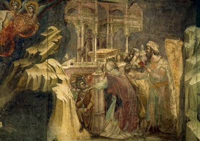 حلقة من العهد القديم ، بقلم Guariento di Arpo (نشط عام 1338 - توفي عام 1367 أو 1370) ، لوحة جدارية من Cappella dei Carraresi ، بادوفا ، إيطاليا. بواسطة Guariento di Arpo