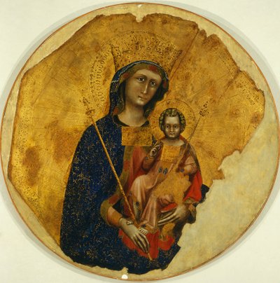 مادونا والطفل ، بواسطة Ridolfo Guariento أو Guariento di Arpo (نشط من 1338 إلى 1370) بواسطة Guariento di Arpo