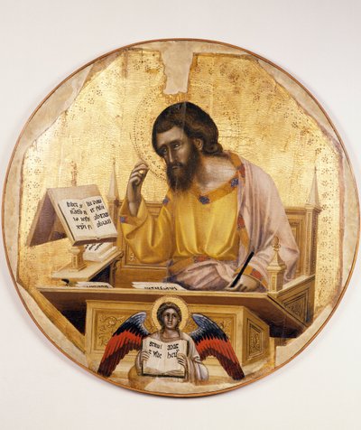 القديس ماثيو ، بواسطة Guariento di Arpo (نشط 1338 - توفي 1367 أو 1370) ، رسم على الخشب. بواسطة Guariento di Arpo