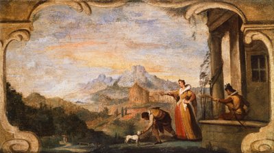 عودة يوليسيس ، بقلم جيوفاني فرانشيسكو باربيري ، المعروف باسم جويرسينو (1591-1666). بواسطة جويرسينو
