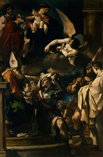 Saint William of Aquitaine Receiving the Cowl بواسطة جويرسينو