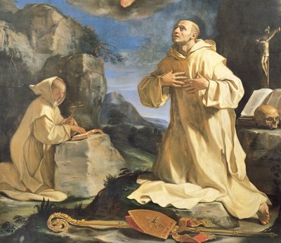 The vision of St Bruno بواسطة جويرسينو