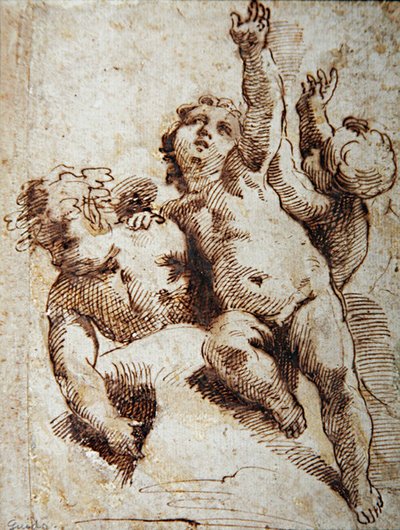 كروب ، حوالي 1620 (قلم رصاص على ورق) بواسطة Guido (Attr. To) Reni