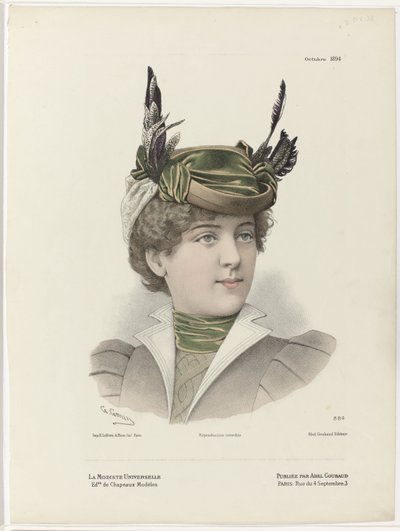 The Universal Milliner ، أكتوبر 1894 ، رقم 884 بواسطة مجهول