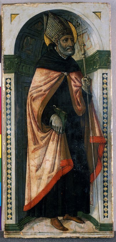 القديس أوغسطين ، c.1500 (درجة الحرارة على الخشب) بواسطة Guidoccio di Giovanno Cozzarelli