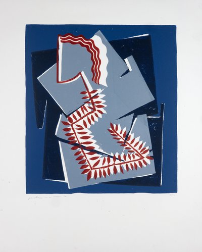 Woman With Fern Nº2، 2019 (لينوكوت) بواسطة Guilherme Pontes