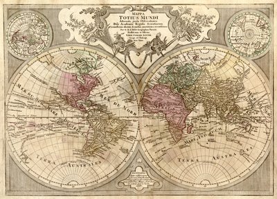 Mappa totius mappa totius mundi - adornata juxta juxta observationes dnn. academiae regalis scientiarum et nonnullorum aliorum secundum annotationes recentissimas LOC 2006627254 بواسطة غيوم ديليسل
