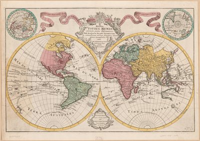 Mappa totius mappa totius mundi - adornata juxta juxta observationes dnn. academiae regalis scientiarum et nonnullorum aliorum secundum annotationes recentissimas LOC 2017585675 بواسطة غيوم ديليسل