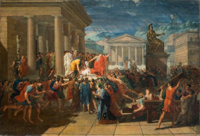 وفاة قيصر بواسطة غيوم جيلون ليثيير