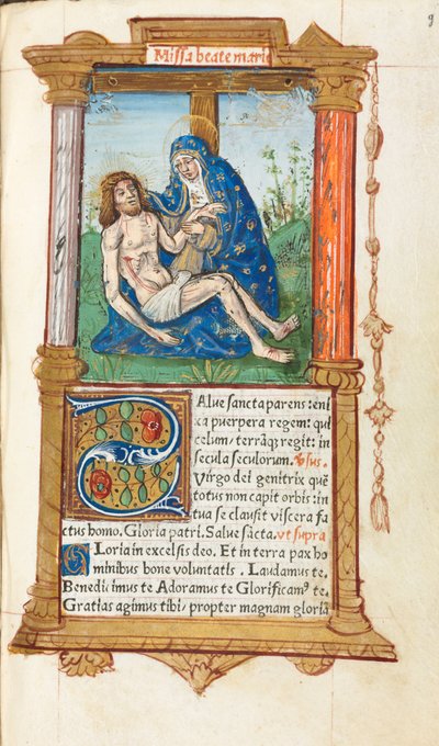 كتاب مطبوع لساعات استخدام روما: fol. 53 و بيتا 1510. بواسطة غيوم لو روج
