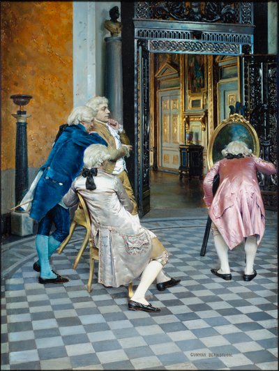 متذوّقو الفن في متحف اللوفر بواسطة جونار بيرندسون