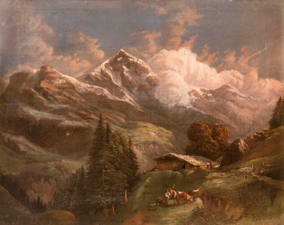 مراعي عالية نابضة بالحياة مع إطلالة على قمم جبال الألب - Großglockner؟ بواسطة جوستاف بارباريني