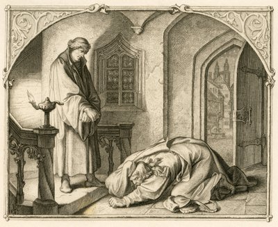 مارتن لوثر مع السارق هانز كولهيز (1500-1540) بواسطة جوستاف فرديناند ليوبولد كونيج