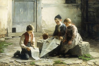 إصلاح الطائرة الورقية ، 1895 بواسطة غوستاف إيغلر