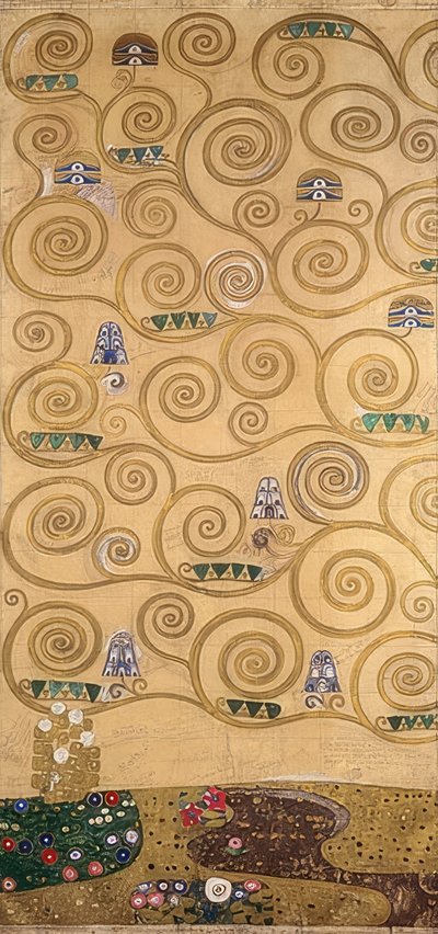 تصميم إفريز Stoclet. التفاصيل. 1905-09 بواسطة غوستاف كليمت