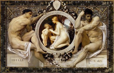 Idyll - Klimt، Gustav (1862-1918) - 1884 - زيت على قماش - 49.5x73.5 - متحف فيينا بواسطة غوستاف كليمت