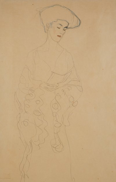 مع انعطاف طفيف إلى اليسار ، 1907 بواسطة غوستاف كليمت
