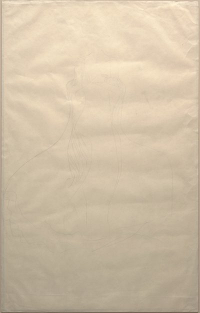 دراسة لفستان Adele Bloch-Bauer ، حوالي 1903 (قلم رصاص على ورق) بواسطة غوستاف كليمت