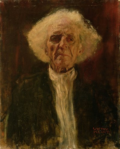 دراسة رأس رجل أعمى بواسطة Gustav Klimt
