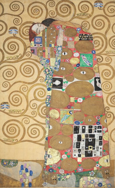 إفريز ستوكليت ، التفاصيل: وفاء العناق ، 1905-1909. بواسطة غوستاف كليمت