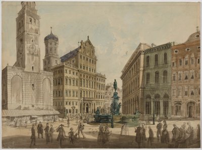 برج بيرلاخ ومجلس مدينة أوغسبورغ بواسطة جوستاف كراوس