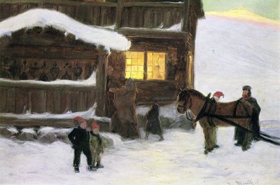 وصول الضيوف (لون litho) بواسطة غوستاف وينتزيل