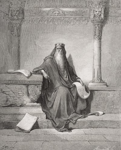 سليمان ، رسم إيضاحي من كتاب دوري "الكتاب المقدس" بواسطة غوستاف (بعد) دوري