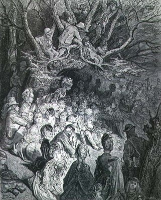 شريط النهر - تحت الأشجار ، من "لندن ، رحلة حج" ، كتبها ويليام بلانشارد جيرولد (1826-1884) ، نقشها بول جونارد باسل (ت 1902) ، حانة. 1872 (نقش) بواسطة Gustave (after) Dore